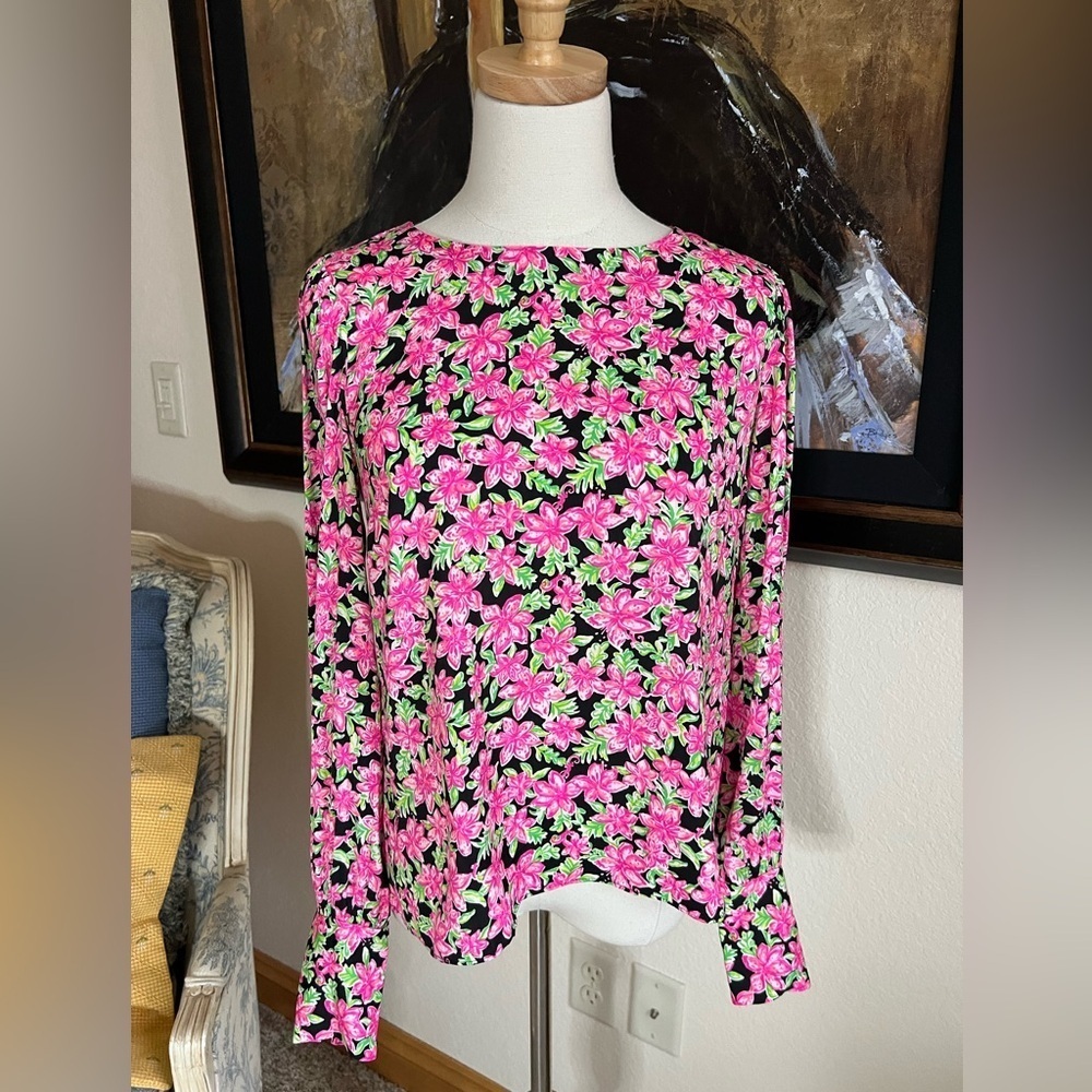 Like New Lily Pulitzer Pink/Black Silky Too Sz XXS